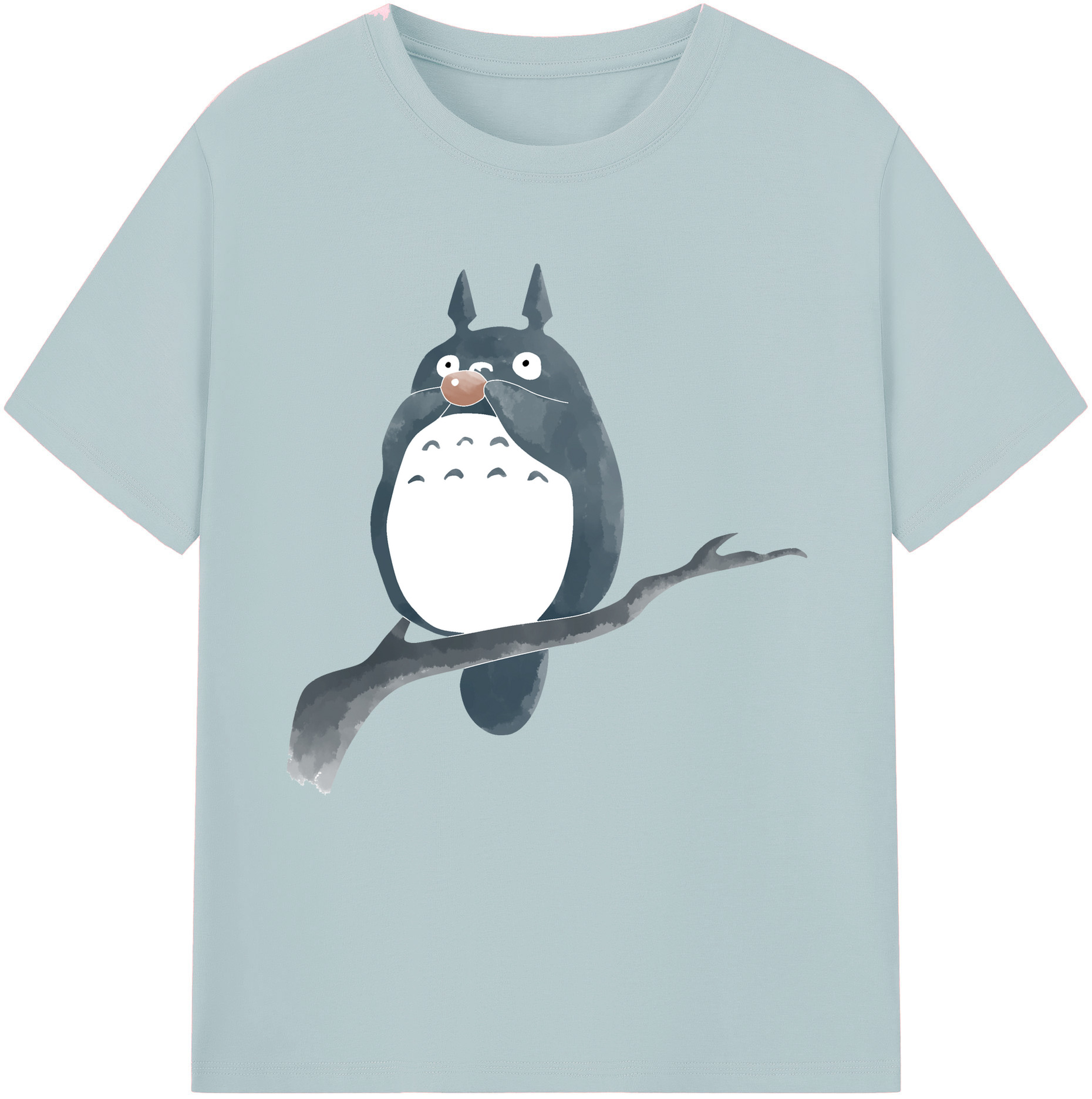 （画像用） となりのトトロ 草壁メイ 草壁サツキ My Neighbor Totoro Satsuki Kusakabe Mei Kusakabe 綿100％半袖Tシャツ（フロントプリント）